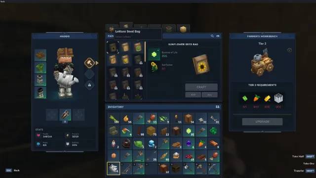 Hytale purchase seed bags using essence of life
